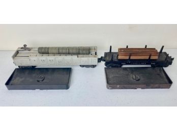 Lionel Postwar O-Gauge Mechanical Load And Off-Load Cars - 356225 And 3461 (2)