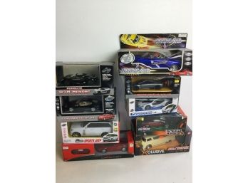 9 Various 1:24 Radio Controlled Cars