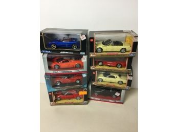 8 Welly And Others 1:24 Die Cast Cars