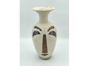 Large Vintage Mark Einhorn Essex Studio Pottery Face Vase