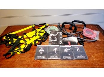 Workout Exercise Training Accessories Assortment - P90X Workout Videos, Speed Ladder & More