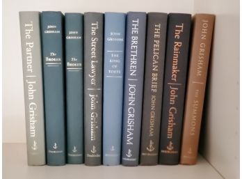 Nine Vintage Hard Cover John Grisham First Edition Novels