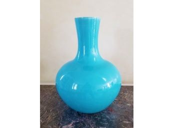 19th Century Chinese Turquoise Blue Tianqiuping Vase  #2