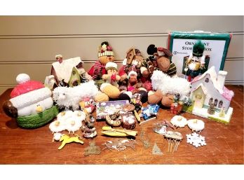 Christmas Holiday Pot Luck-ornaments, Plush, Houses, Cookie Jar & More