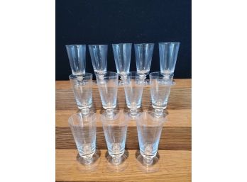 Twelve Vintage Heisey Crystolite Water / Wine Glasses