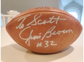 Autographed Jim Brown #32 NFL Cleveland Browns Personalized Signed Football