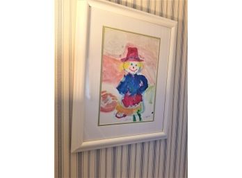 Child's Room Framed Watercolor Painting