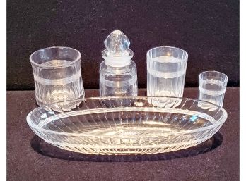Nice Selection Of Vintage Heisey Banded Glass
