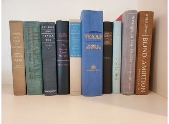 Assortment Of Ten Vintage Hardcover Fiction Novels - James Michner, Agatha Christie & More