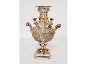 Vintage Russian Silver Persian Samovar Tea Pot
