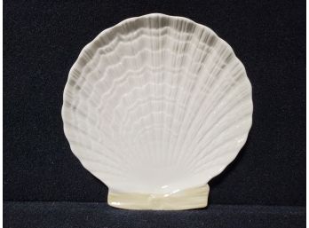 Belleek Porcelain Clam Shell Dish Sandwich Plate, Belleek Ireland