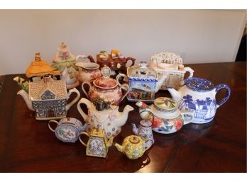 Fun Group Of Teapots - 15 Pieces