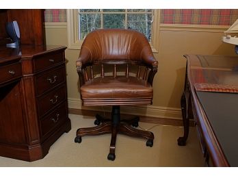 Captians Style Leather  Desk Chair By Hillsdale Furniture Co.