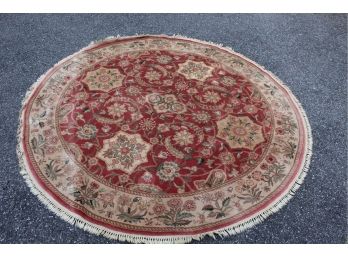 Round Decorative Oriental Style Carpet