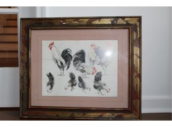 **** Signed Chicken Print  SEE PHOTOS