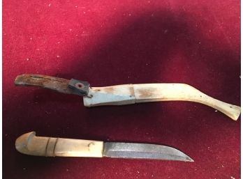 Antique Scrimshaw Knife