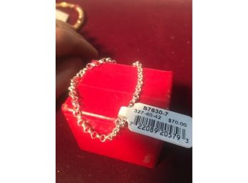 Sterling Silver Bracelet -new With Tag