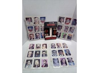 True Crime Trading Cards In 4 Double Sided Plastic Sheets For Notebook Storage Presents 72 Cards   A3