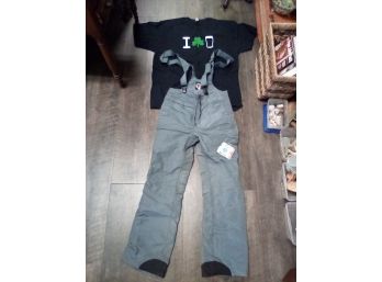 Guiness Black Tee Shirt XL 100 Preshrunk Cotton And Medium Adult Ski Pants  A5