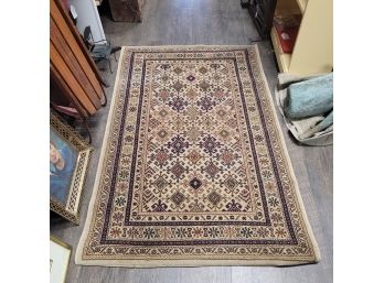 100 Percent Emerlen Rug 3'3'x 5'4'   Made In Italy VvC2