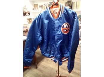 NY ISLANDERS Official Licensed NHL Natl Hockey League XL Jacket By STARTER, New Haven, CT  E2/3 Ladder