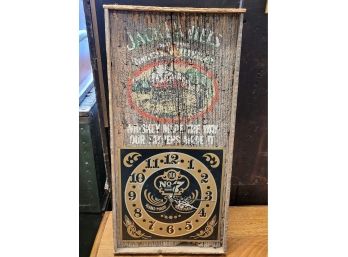 Jack Daniels Old Time Tennessee Whiskey Bark Clock (Not Tested)