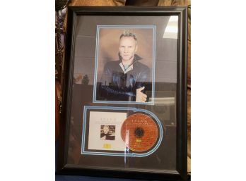 Certified Signature By Sting On Great Size Frame Of Sting With Album From The Labyrinth.