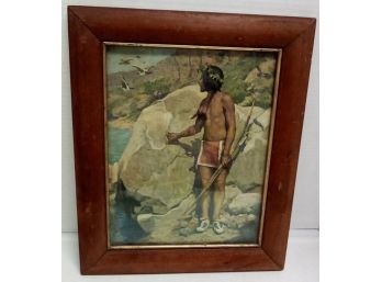Framed Sacred Birds Print - Native American Painting Was By Eanger Irving Couse   WA