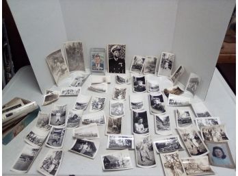 125 Vintage Photos - Large Personal Collection Of Service Men And Family Photos  & 2 JFK Prints  A3