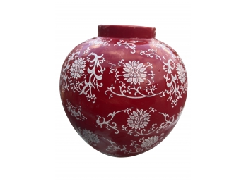 Lovely Red Ceramic Jar- Paris