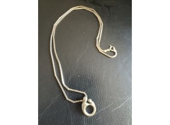 Sterling Silver Mother And Child Necklace