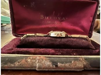 Antique Bulova Watch In Original Box