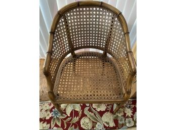Caned Chair With Bamboo