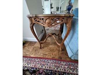 Antique Table With Burled Top, A Must See