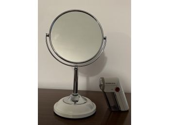 Makeup Mirror With Fabric Razor