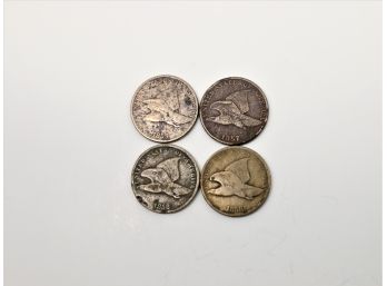 4 Flying Eagle Cent Pennies