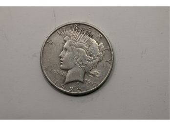 * 1922 S Silver Peace Dollar Coin