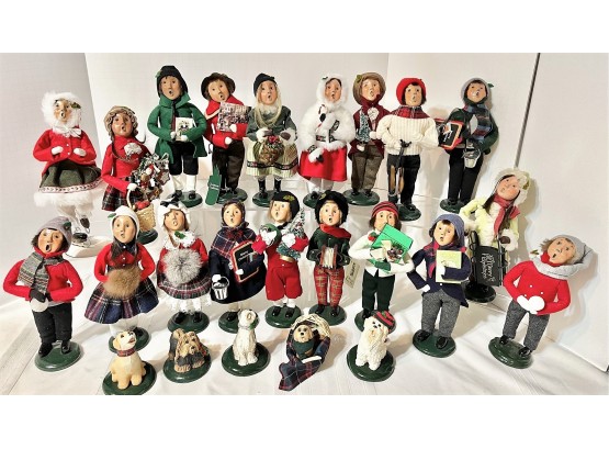 Lot Of Byers Choice Carolers- 9-1/2' Tall....19 Figures, 5 Pets