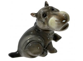 Rare Hippo Rosenthal Porcelain Figurine 1957