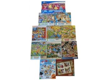 Large Lot 11 NEW SEALED Puzzles - 1 Disney, Tooniverse, Cartoon Capers, Comic Relief Lot # 5