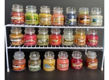 Lot Of 20 Yankee Candle Small 3.7 Ounce Jars Unused Assorted Scents LOT # 3