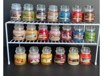 Lot Of 20 Yankee Candle Small 3.7 Ounce Jars Unused Assorted Scents LOT # 1