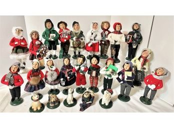 Lot Of Byers Choice Carolers- 9-1/2' Tall....19 Figures, 5 Pets