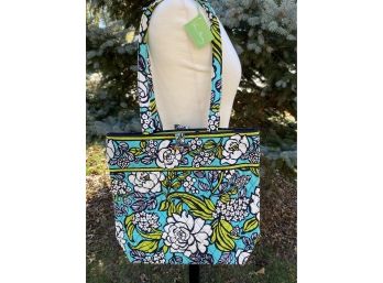 New With Tags Vera Bradley Island Blooms Pattern Tote Bag