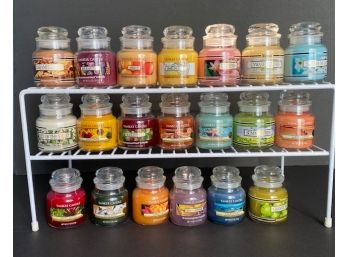 Lot Of 20 Yankee Candle Small 3.7 Ounce Jars Unused Assorted Scents LOT # 5