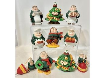 Lot Of 10 Merry Makers Dept. 56 (2 Are Bells) NO BOXES ON THESE