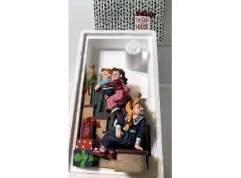 Dept. 56- All Through The House 'Sliding Down The Banister' Single Unit With Box