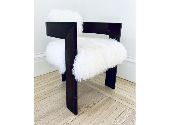 Interlude Home Milan Sheepskin Side Chair (LOC:S1)