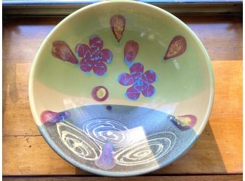 Large Ceramic Decorative Art Bowl  (LOC:W1)