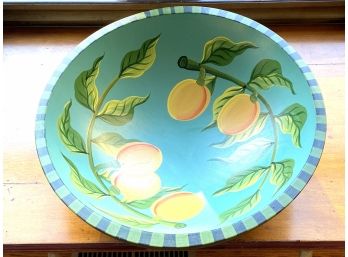 Lemon And Sage Decorative Bowl  (LOC: W1)